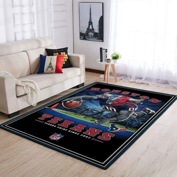 Houston Texans Area Rug Living Room Rug Floor Rug Regtangle Carpet