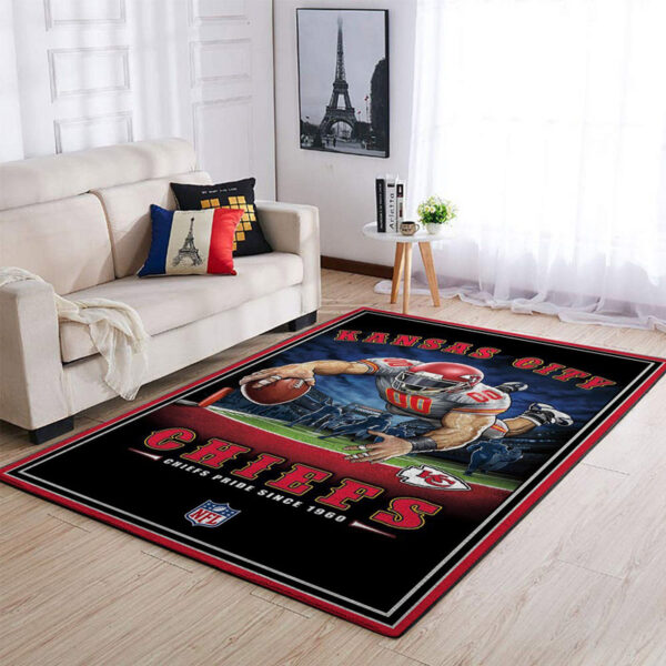 Kansas City Chiefs Area Rug Bath Rug Floor Rug Regtangle Carpet