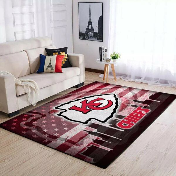 Kansas City Chiefs Rug Bath Rug Floor Rug Regtangle Carpet
