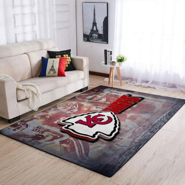 Kansas City Chiefs Rug Living Room Rug Floor Rug Regtangle Carpet
