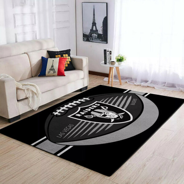 Las Vegas Raiders Area Rug Oakland Raiders Rug Living Room Rug Floor Rug Regtangle Carpet