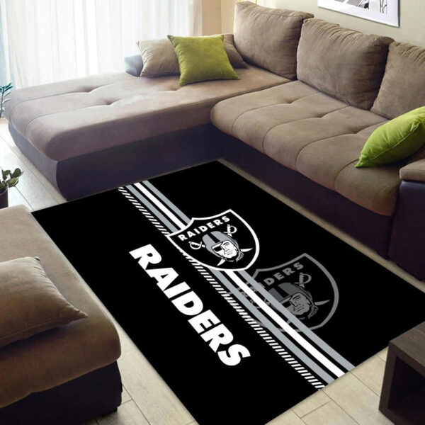 Las Vegas Raiders Area Rug Oakland Raiders Rugs Bathroom Rug Floor Rug Regtangle Carpet