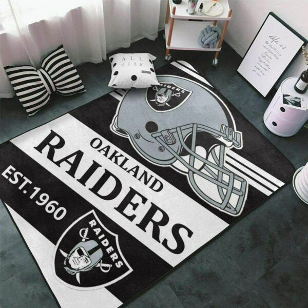 Las Vegas Raiders Area Rug Oakland Raiders Rugs Bathroom Rug Floor Rug Regtangle Carpet