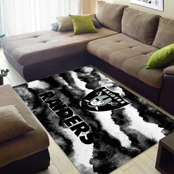 Las Vegas Raiders Area Rug Oakland Raiders Rugs Living Room Rug Floor Rug Regtangle Carpet