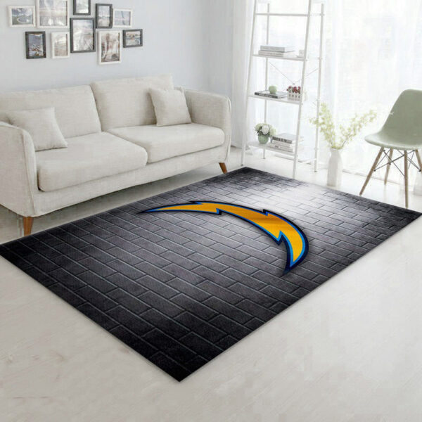 Los Angeles Chargers Area Rug Bathroom Rug Floor Rug Regtangle Carpet