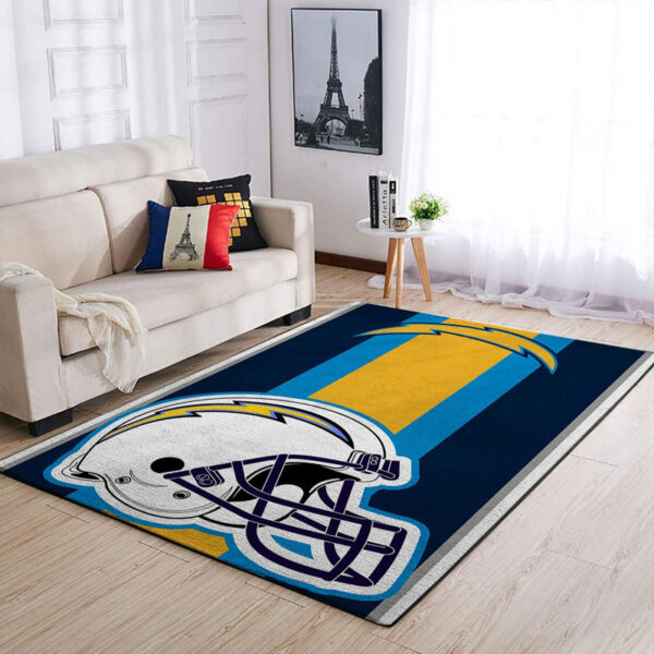 Los Angeles Chargers Area Rug Bathroom Rug Floor Rug Regtangle Carpet