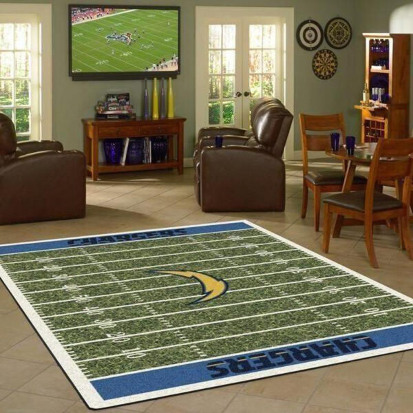 Los Angeles Chargers Area Rug Living Room Rug Floor Rug Regtangle Carpet