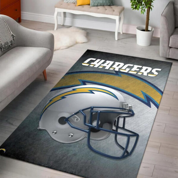 Los Angeles Chargers Area Rug Living Room Rug Floor Rug Regtangle Carpet