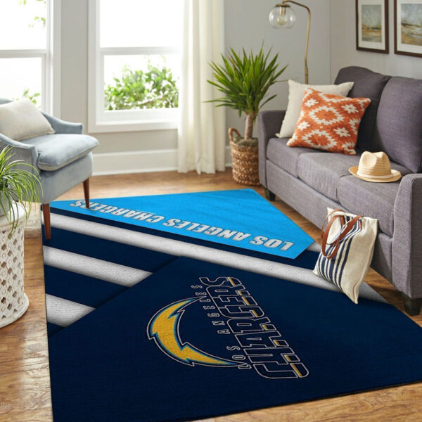 Los Angeles Chargers Carpet Living Room Rug Floor Rug Regtangle Carpet