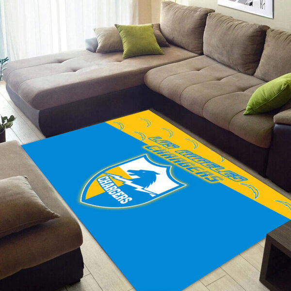 Los Angeles Chargers Carpet Living Room Rug Floor Rug Regtangle Carpet