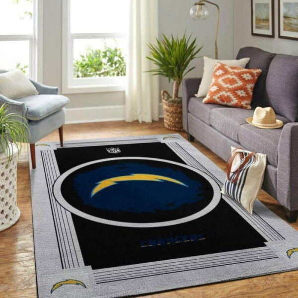 Los Angeles Chargers Rug Bathroom Rug Floor Rug Regtangle Carpet