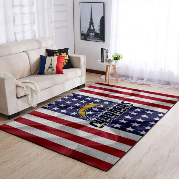 Los Angeles Chargers Rug Bathroom Rug Floor Rug Regtangle Carpet