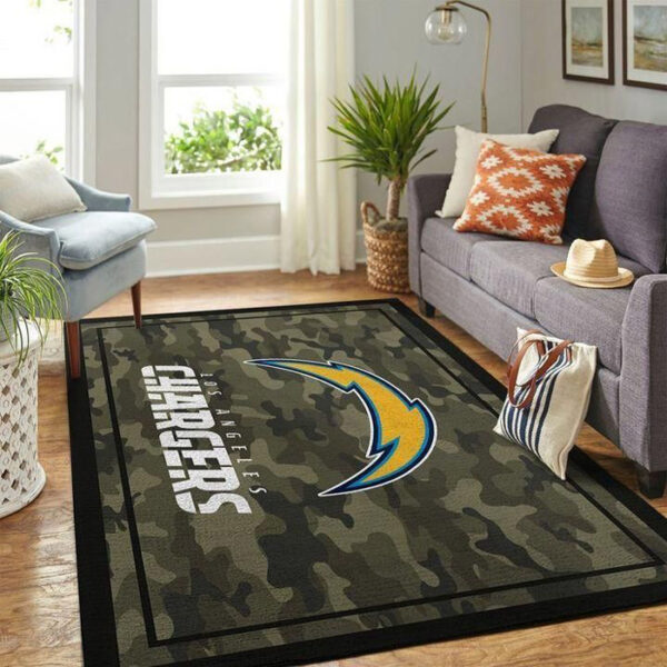Los Angeles Chargers Rug Bathroom Rug Floor Rug Regtangle Carpet