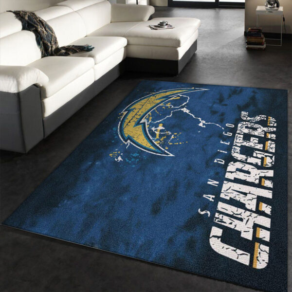 Los Angeles Chargers Rug Bathroom Rug Floor Rug Regtangle Carpet