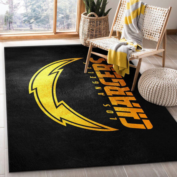 Los Angeles Chargers Rug Living Room Rug Floor Rug Regtangle Carpet