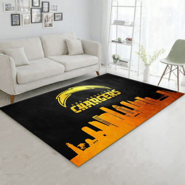 Los Angeles Chargers Rug Living Room Rug Floor Rug Regtangle Carpet