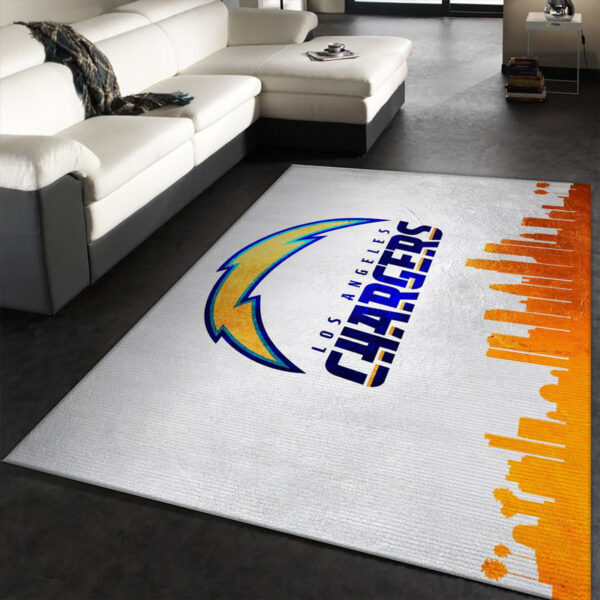 Los Angeles Chargers Rug Living Room Rug Floor Rug Regtangle Carpet