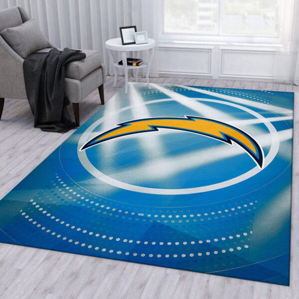 Los Angeles Chargers Rug Living Room Rug Floor Rug Regtangle Carpet