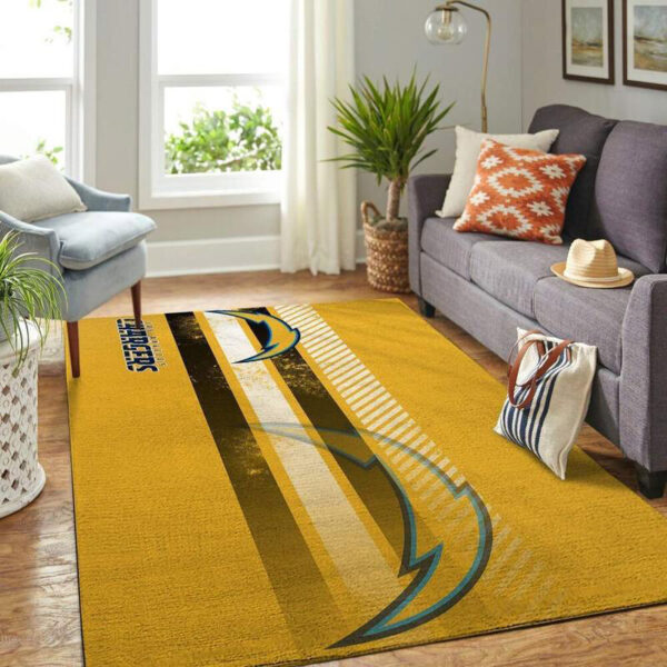 Los Angeles Chargers Rug Living Room Rug Floor Rug Regtangle Carpet