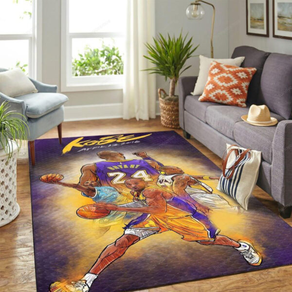 Los Angeles Lakers Rug Living Room Carpet Regtangle Carpet Floor Decor