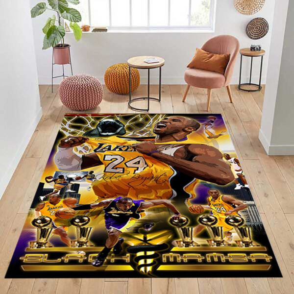 Los Angeles Lakers Rug Living Room Carpet Regtangle Carpet Floor Decor