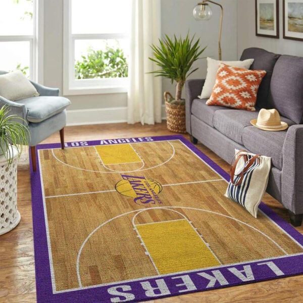 Los Angeles Lakers Rug Living Room Carpet Regtangle Carpet Floor Decor