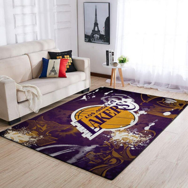 Los Angeles Lakers Rug Living Room Carpet Regtangle Carpet Floor Decor