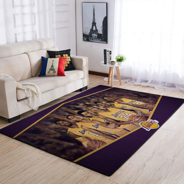 Los Angeles Lakers Rug Living Room Carpet Regtangle Carpet Floor Decor