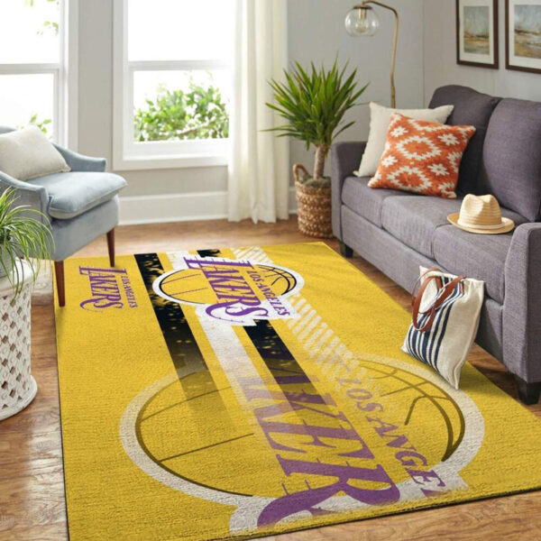 Los Angeles Lakers Rug Living Room Carpet Regtangle Carpet Floor Decor