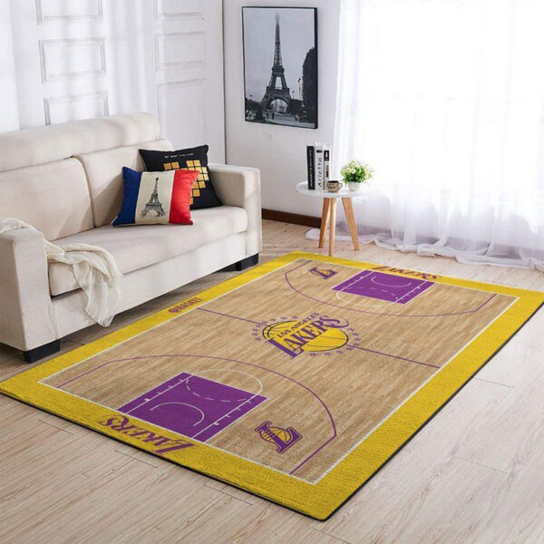 Los Angeles Lakers Rug Living Room Carpet Regtangle Carpet Floor Decor