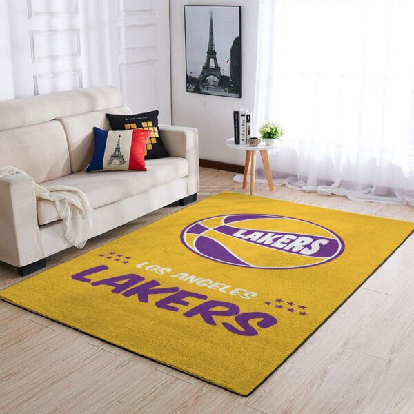 Los Angeles Lakers Rug Living Room Carpet Regtangle Carpet Floor Decor