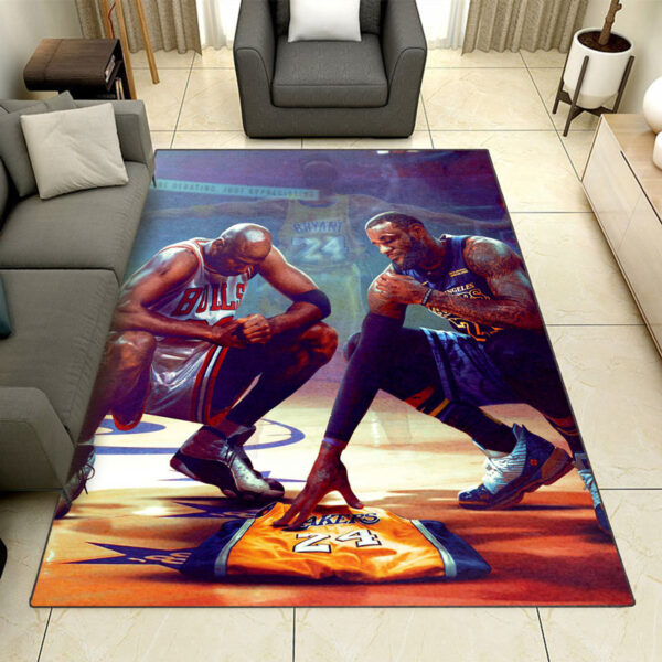 Los Angeles Lakers Rug Living Room Carpet Regtangle Carpet Floor Decor