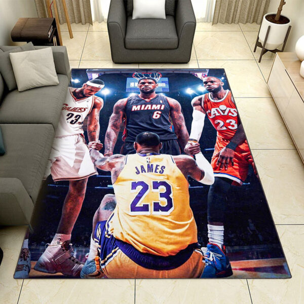 Los Angeles Lakers Rug Living Room Carpet Regtangle Carpet Floor Decor