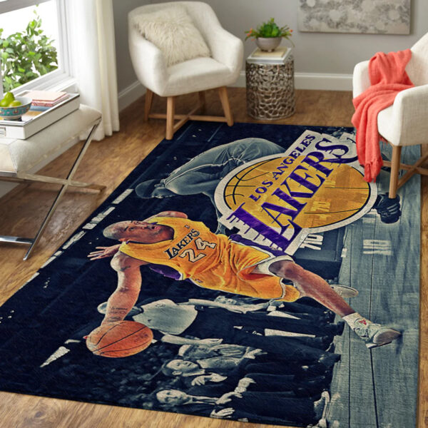 Los Angeles Lakers Rug Living Room Carpet Regtangle Carpet Floor Decor