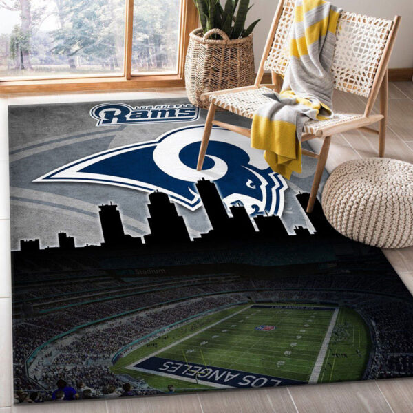Los Angeles Rams Area Rug Bathroom Rug Floor Rug Regtangle Carpet