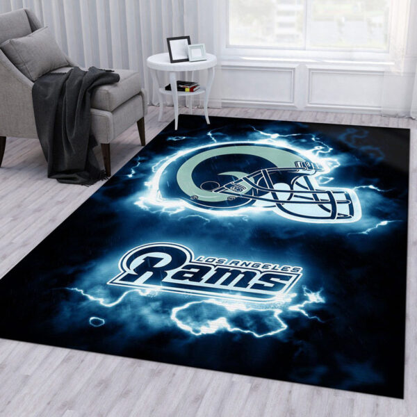 Los Angeles Rams Area Rug Living Room Rug Floor Rug Regtangle Carpet
