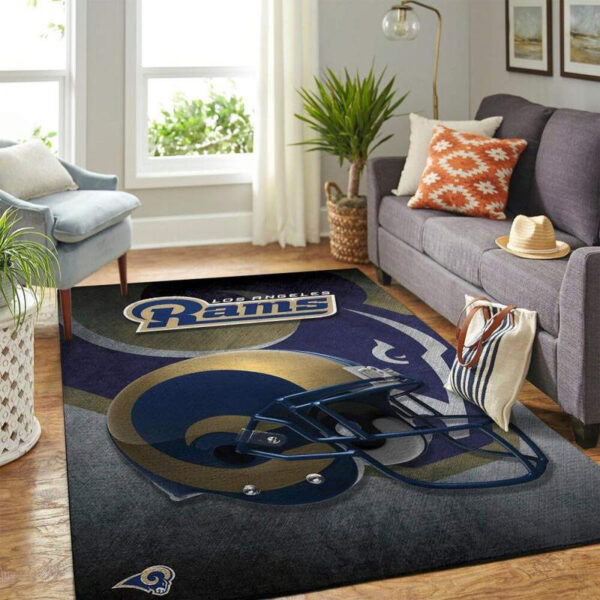 Los Angeles Rams Area Rug Living Room Rug Floor Rug Regtangle Carpet