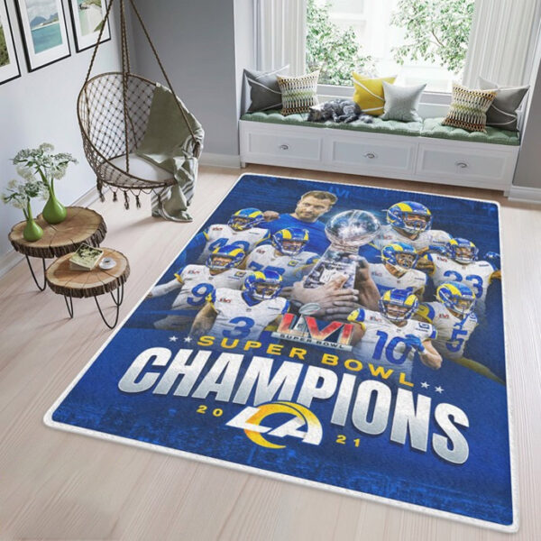 Los Angeles Rams Rug Bathroom Rug Floor Rug Regtangle Carpet