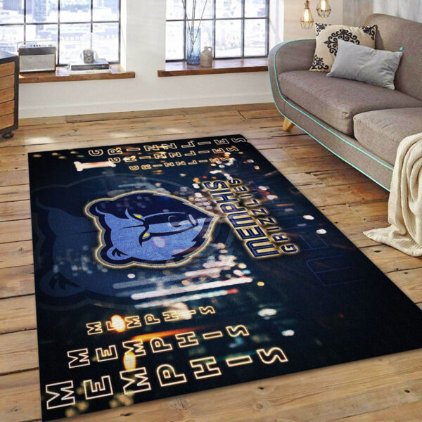 Memphis Grizzlies Rug Living Room Carpet Regtangle Carpet Floor Decor