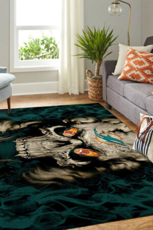 Miami Dolphins Area Rug Bath Rug Floor Rug Regtangle Carpet