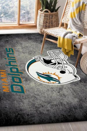 Miami Dolphins Area Rug Living Room Rug Floor Rug Regtangle Carpet