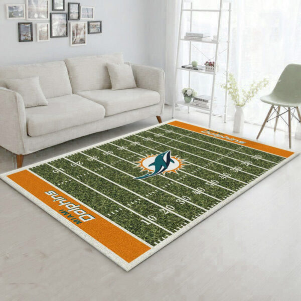 Miami Dolphins Area Rug Living Room Rug Floor Rug Regtangle Carpet