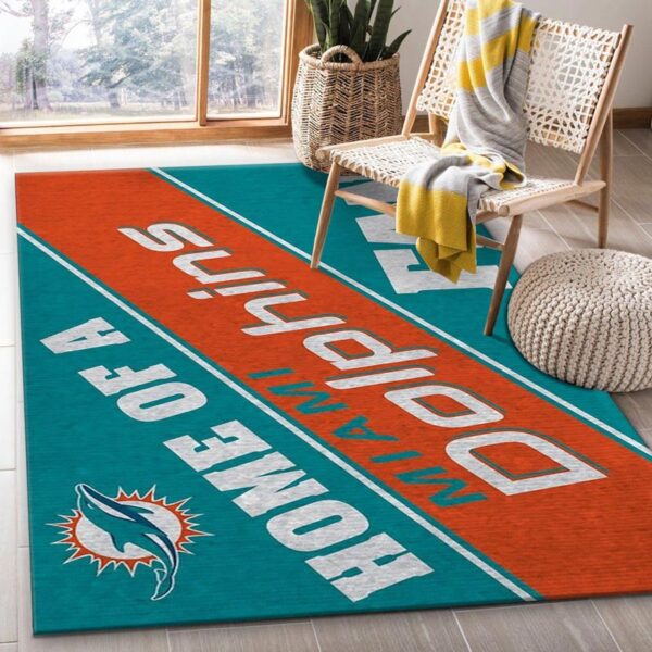 Miami Dolphins Carpet Living Room Rug Floor Rug Regtangle Carpet