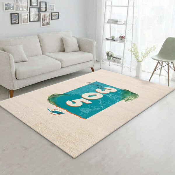 Miami Dolphins Rug Living Room Rug Floor Rug Regtangle Carpet