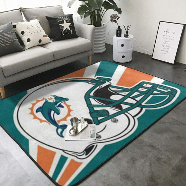 Miami Dolphins Rugs Bath Rug Floor Rug Regtangle Carpet