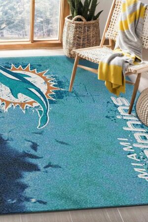 Miami Dolphins Rugs Living Room Rug Floor Rug Regtangle Carpet