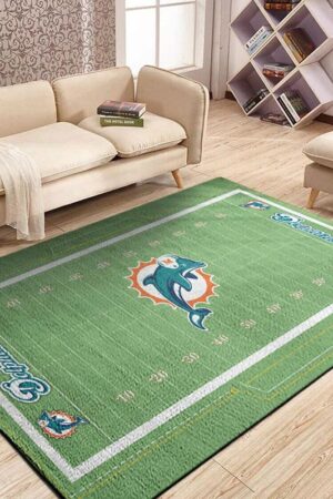 Miami Dolphins Rugs Living Room Rug Floor Rug Regtangle Carpet