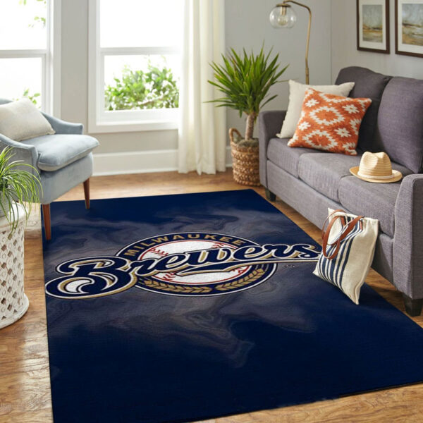 Milwaukee Brewers Rug Living Room Carpet Regtangle Carpet Floor Decor