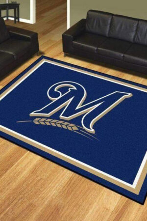 Milwaukee Brewers Rug Living Room Carpet Regtangle Carpet Floor Decor