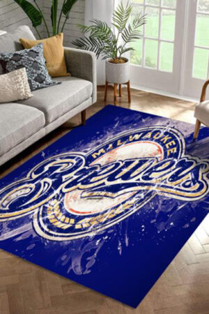 Milwaukee Brewers Rug Living Room Carpet Regtangle Carpet Floor Decor